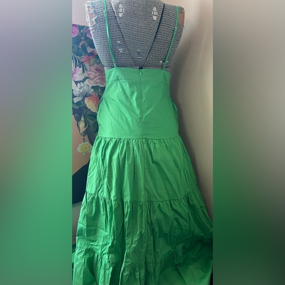 NWT TEA & CUP KELLY GREEN MELIA SUN DRESS. Sz. L. ABSOLUTELY STUNNING, SEXY - Picture 6 of 11